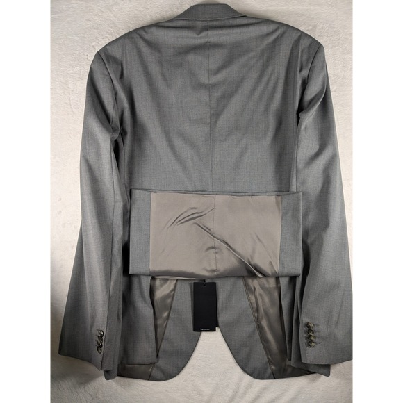 NWT $795 Hugo Boss Men's Johnston5/Lennon1 Gray Wool Suit, 42R Pants 35x32 - Picture 12 of 16